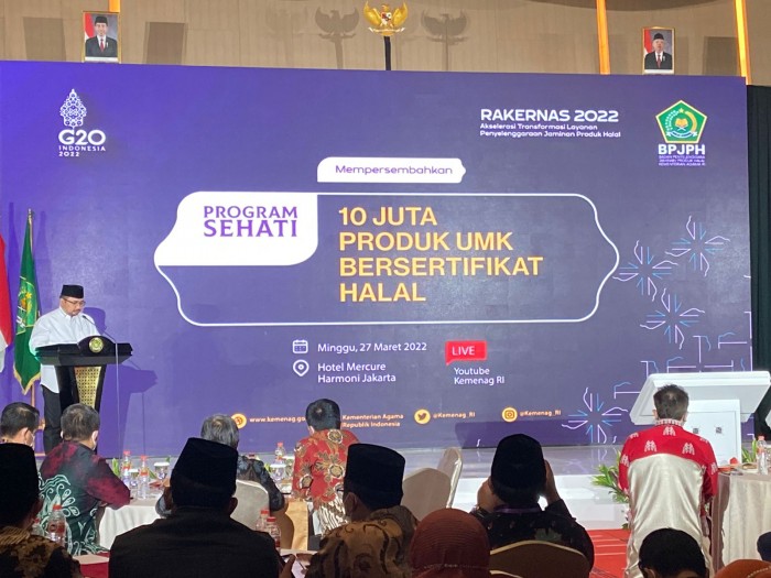 Di Jakarta Kakanwil Ikuti Rakernas BPJPH Dan Launching Program 10 Juta