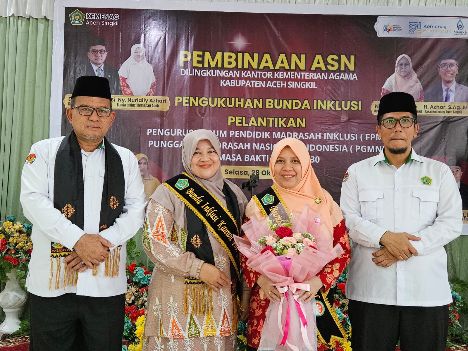 Pengukuhan Bunda Inklusi Pelantikan Pengurus Forum Pendidik Madrasah Inklusi dan Punggawa Madrasah Nasional Indonesia
