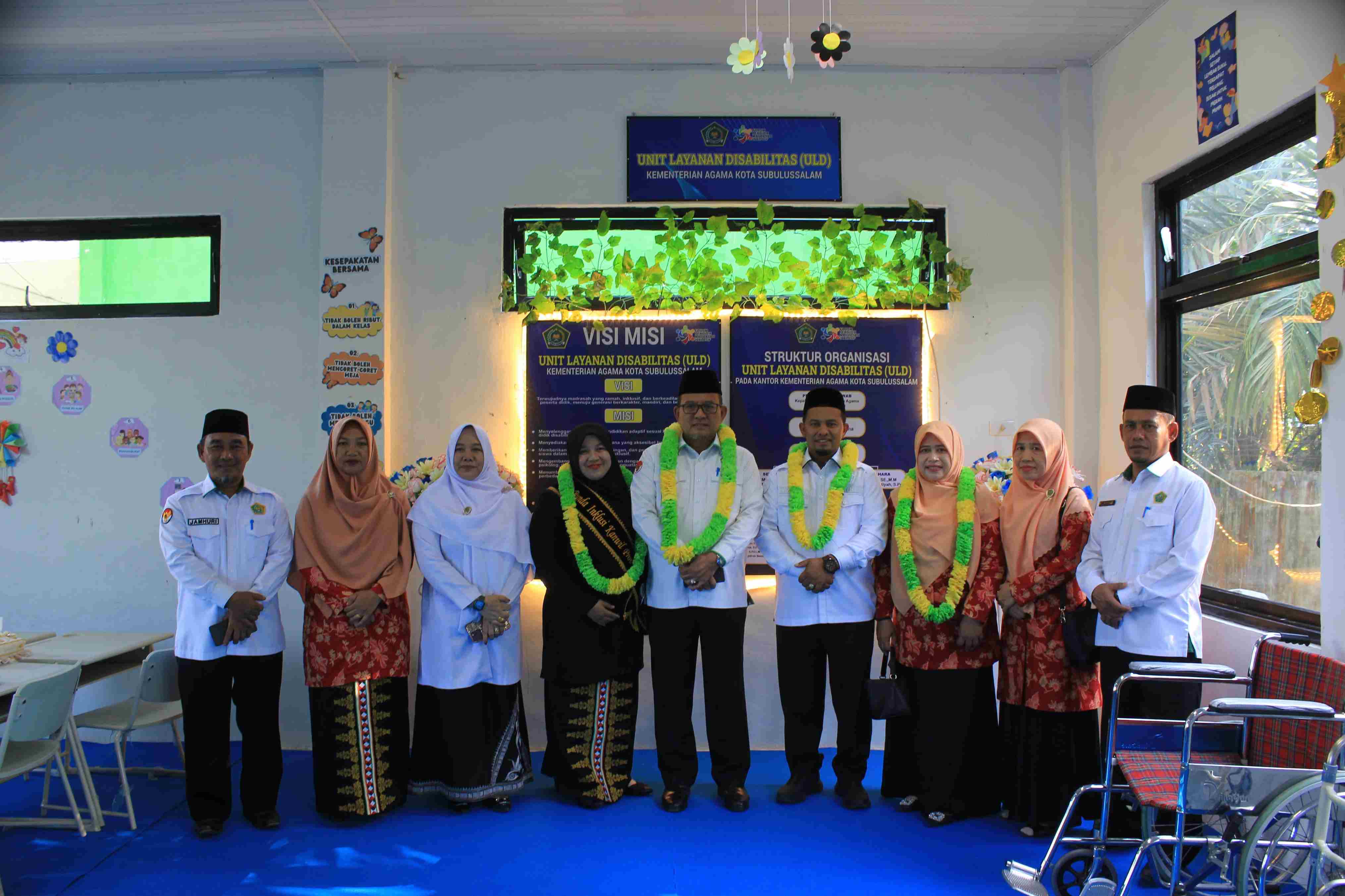 Kakanwil Resmikan Unit Layanan Disabilitas Kemenag Kota Subulussalam