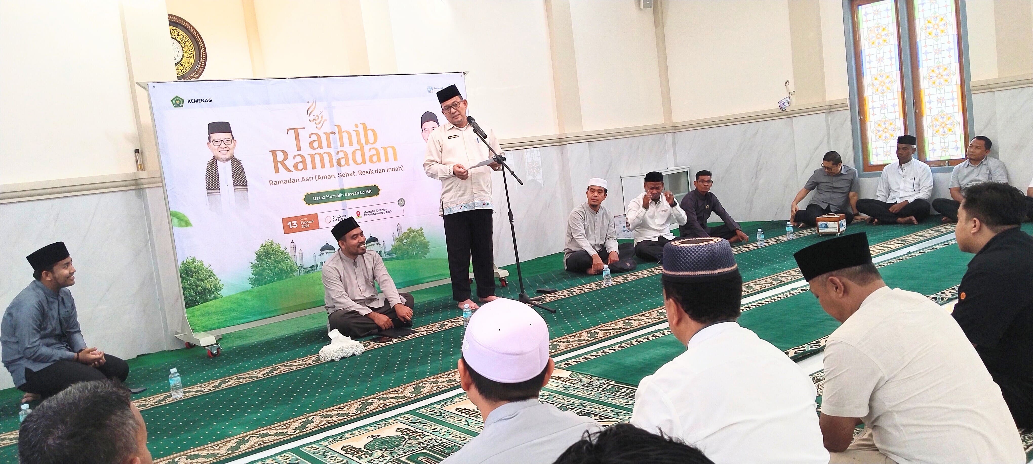 Tarhib Ramadan, Kakanwil Kemenag Aceh Ajak Jadi Ajang Pelatihan