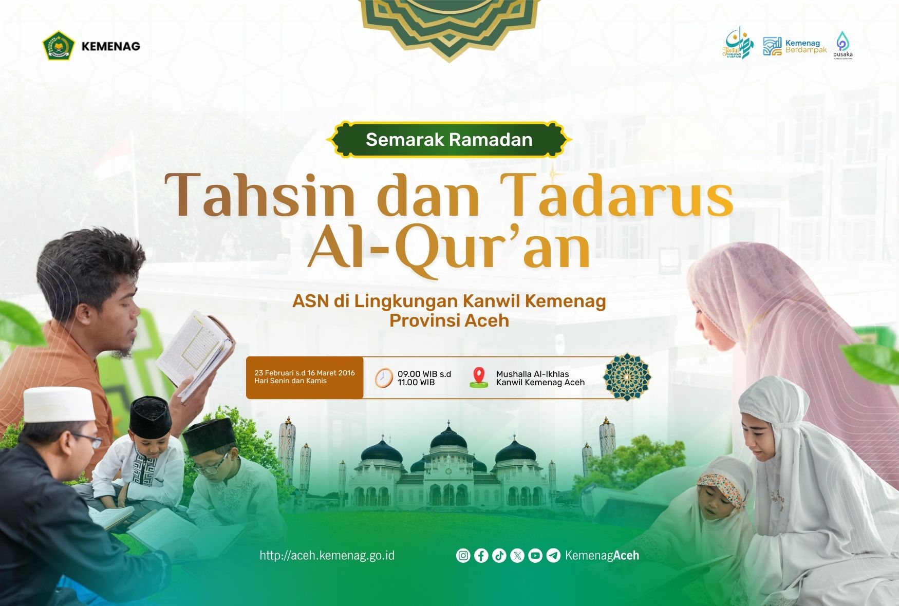 Bidang Penais Zawa Kanwil Kemenag Aceh Gelar Semarak Ramadaan 1447 H, Hadirkan Juara MTQ Nasional dan Internasional