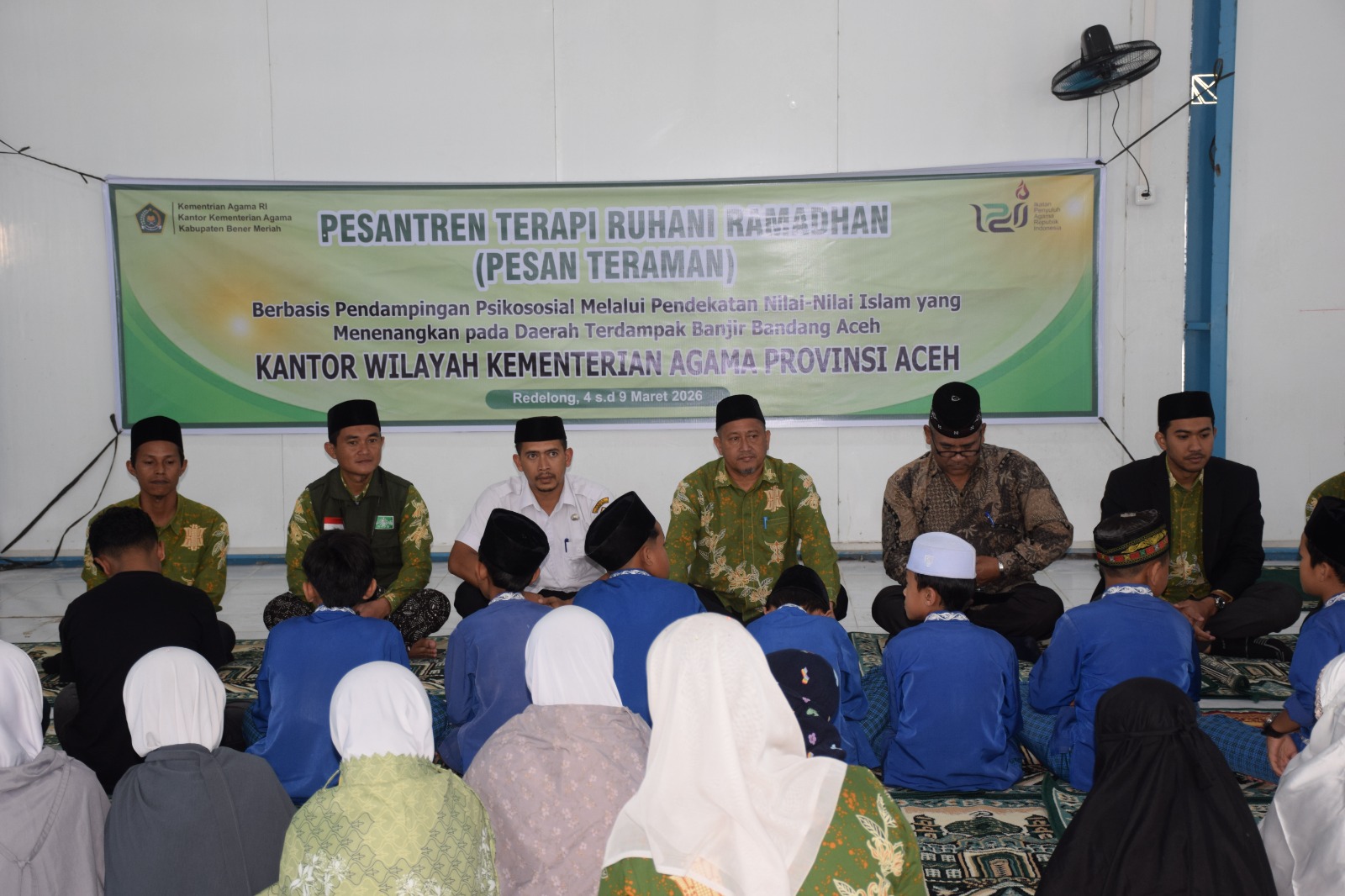 Plt Kakankemenag Riadiyansyah Buka Pesan Teraman di Huntara Tunyang