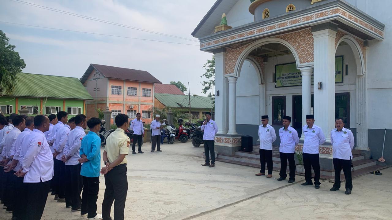 ASN Kemenag Tamiang Ikuti Apel Senin Pagi dengan Format Terbaru