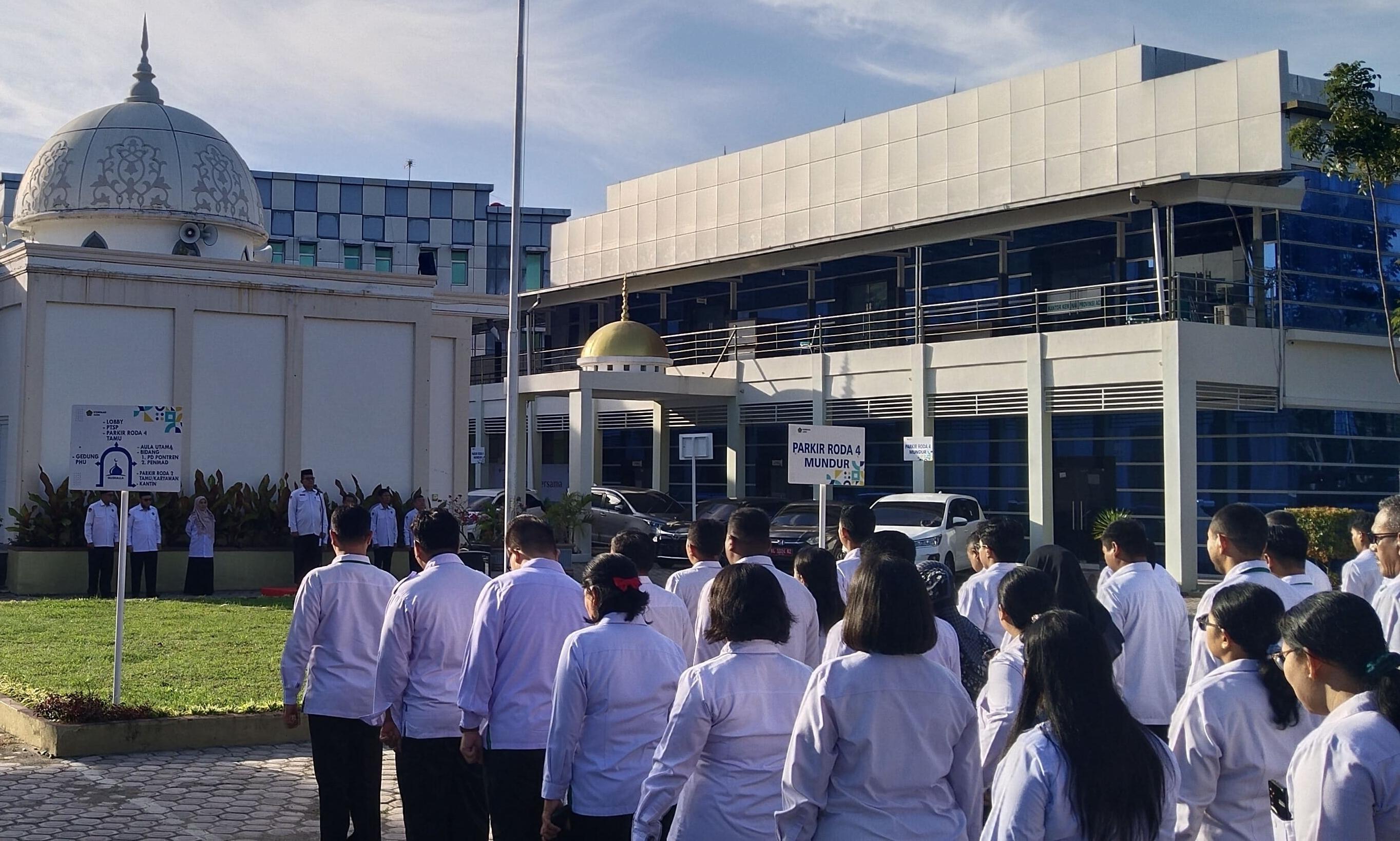 Apresiasi Layanan Nikah Tunarungu; Ini Amanat Apel Kakanwil Azhari