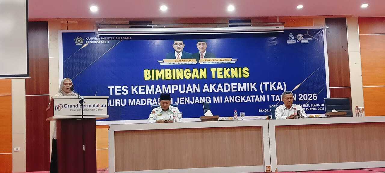Plt Kabag TU Kanwil Kemenag Aceh: Setiap Angka TKA, Ada Masa Depan Anak Aceh yang Kita Perjuangkan
