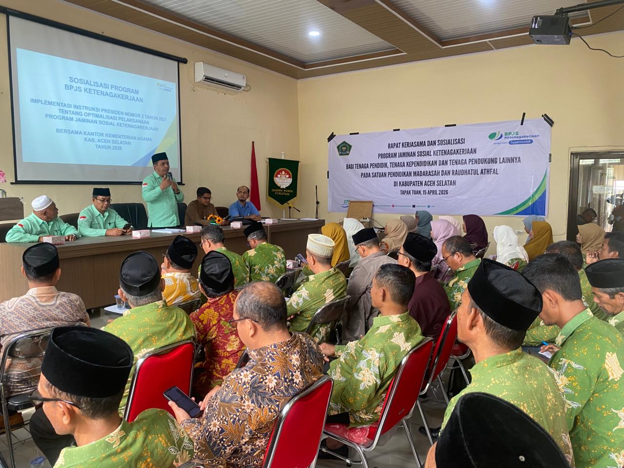 Perkuat Perlindungan Guru Non ASN, Kemenag Aceh Selatan Jalin Kerjasama dengan BPJS Ketenagakerjaan