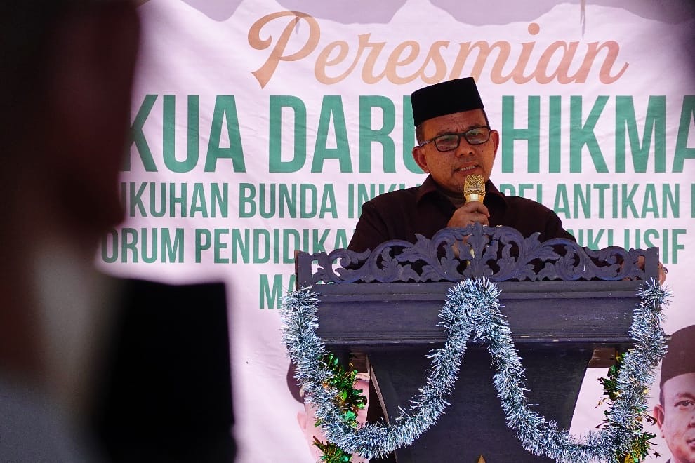 Resmikan KUA Darul Hikmah, Kakanwil Kemenag Aceh Tegaskan Biaya Nikah 0 Rupiah