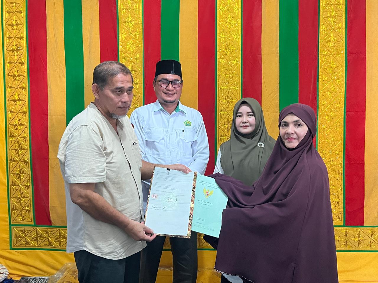 Kemenag Banda Aceh Hadiri Majelis Ikrar Wakaf di Gampong Peulanggahan