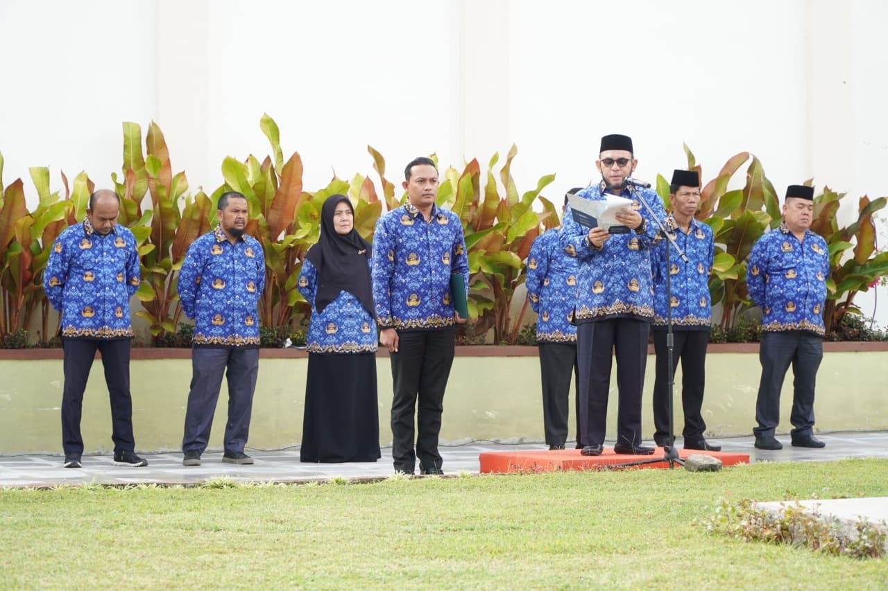 Plh Kakanwil Kemenag Aceh Sampaikan Amanat Menkomdigi pada Upacara Harkitnas ke-118