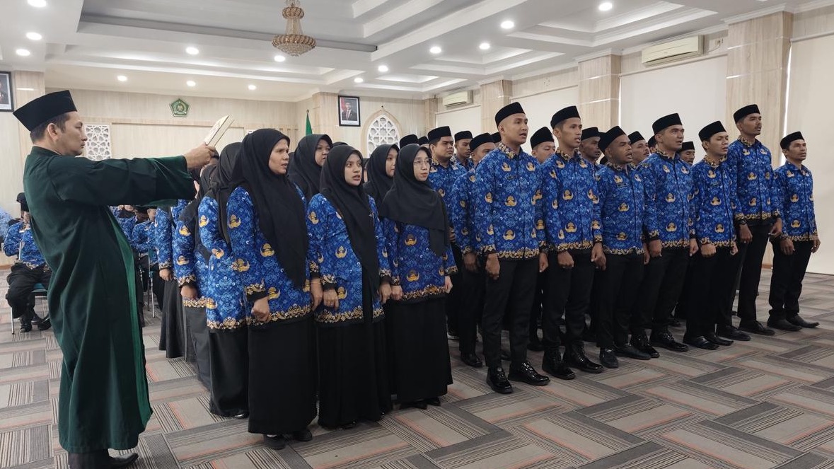 668 CPNS Kemenag Aceh Akan Dilantik Jadi PNS Secara Daring oleh Menteri Agama