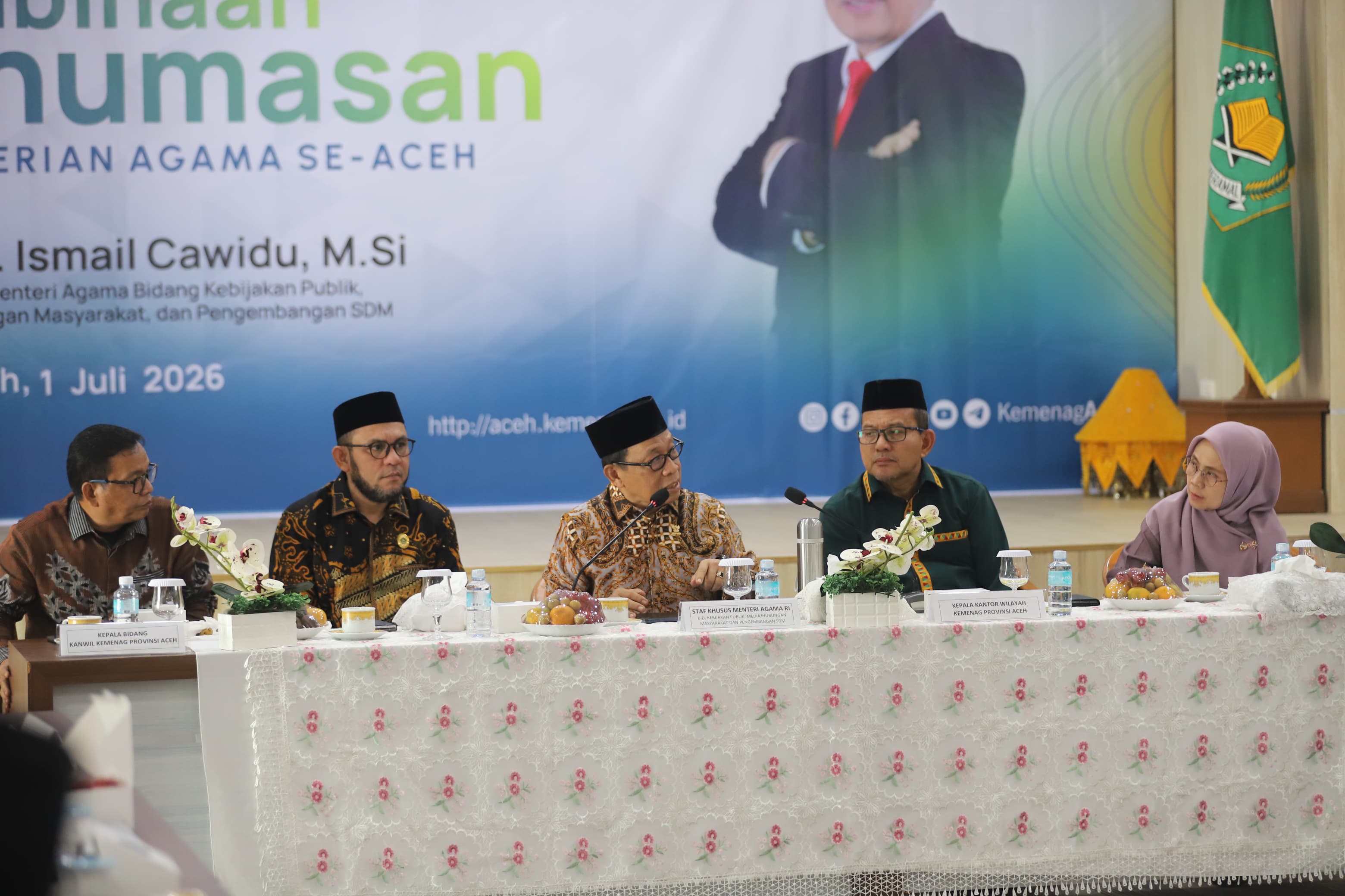 Pembinaan Kehumasan Se-Aceh, Staf Khusus Menteri Agama Tekankan Penguatan Pelayanan Informasi Publik