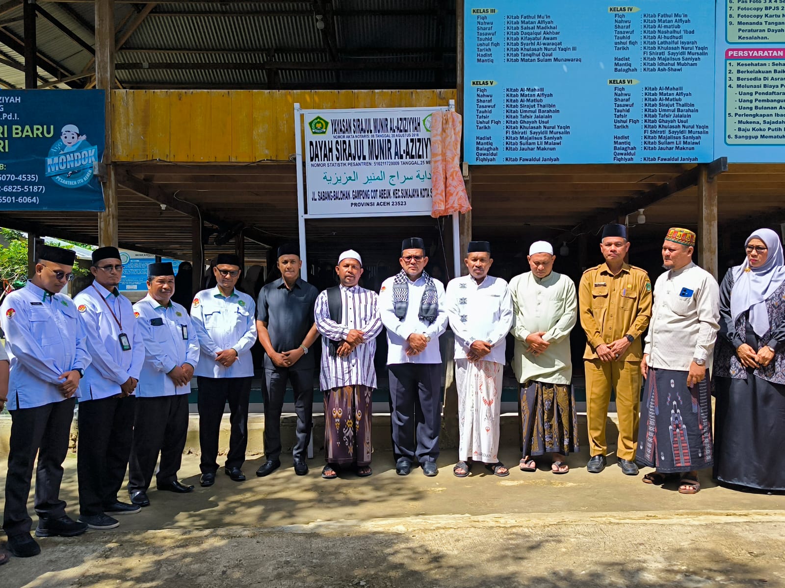Kakanwil Kemenag Aceh Serahkan Ijop Dayah Sirajul Munir Al Aziziyyah Sabang