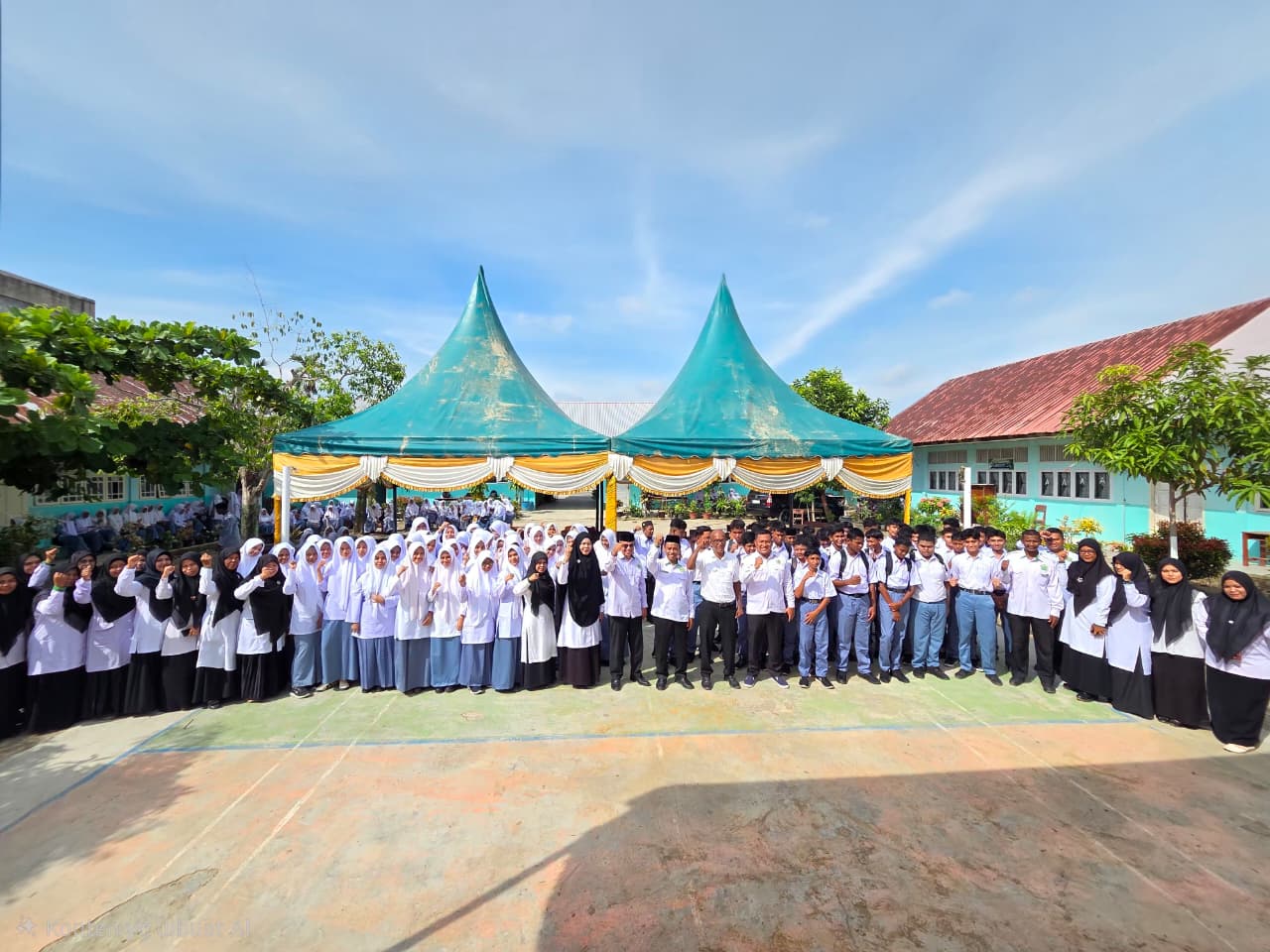 Kakankemenag Pidie Jaya Monitoring Pelaksanaan GAMAS dan Buka Kegiatan MATA MUDA Tahun Ajaran 2026/2027