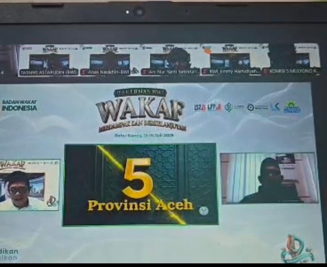 BWI Aceh Raih Peringkat 5 Indeks Wakaf Nasional