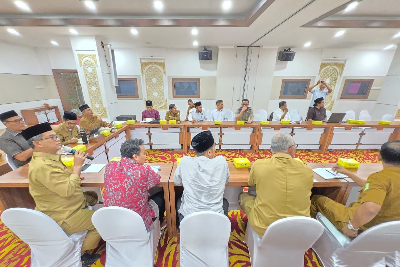 Kanwil Kemenag Aceh dan Mitra Rapat Lanjutan Percepatan Penyelesaian Status Blang Padang