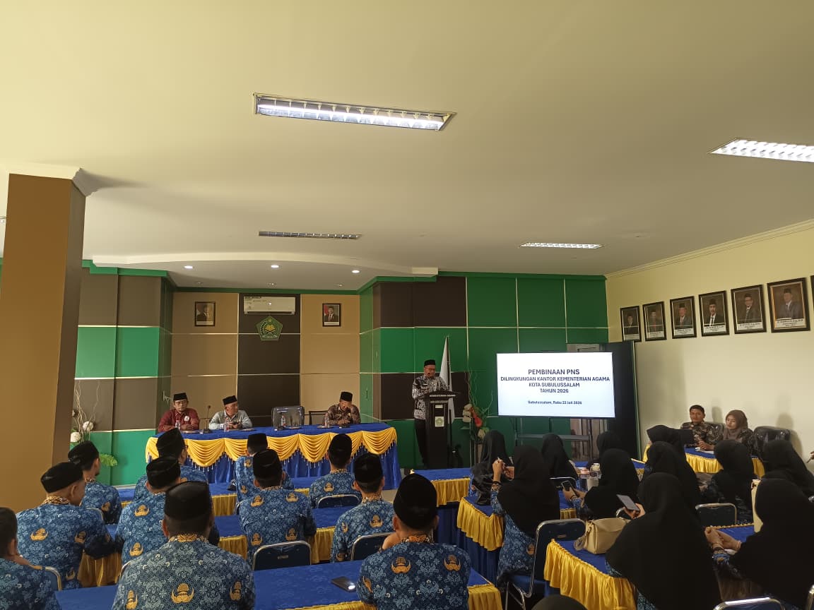 Bangun ASN Berintegritas, Kemenag Subulussalam Bina PNS Baru