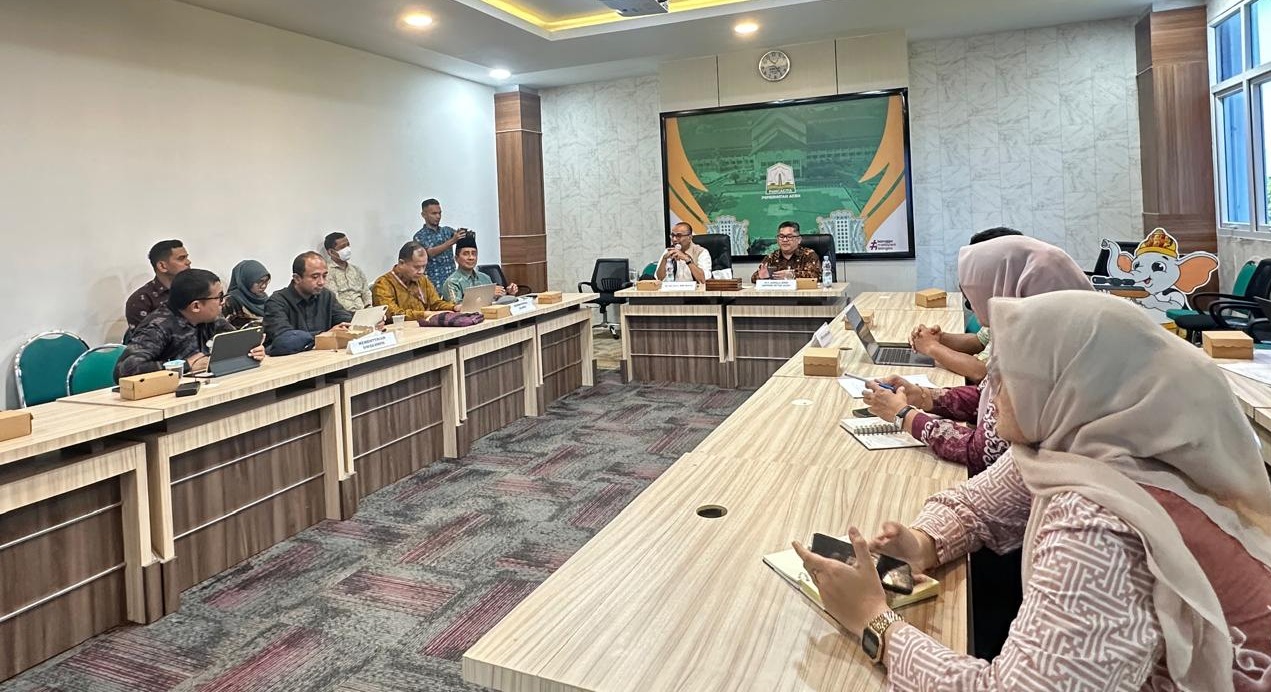 Kanwil Kemenag Aceh Rapat Desk Bersama Percepatan Rehab dan Rekon Aceh