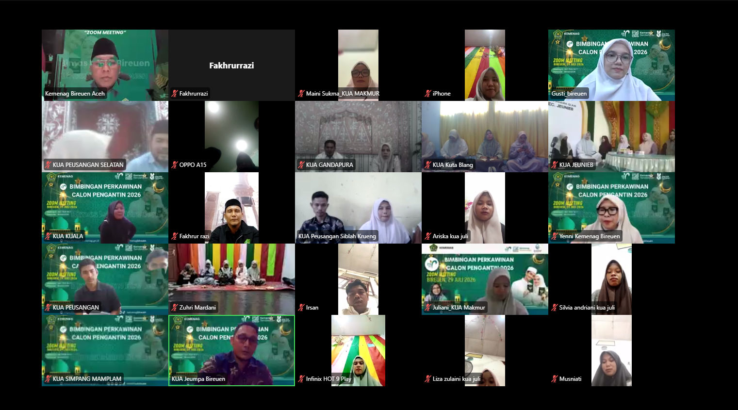 Kemenag Bireuen Gelar Bimwin Daring, Perkuat Kesiapan Calon Pengantin Membangun Keluarga Harmonis