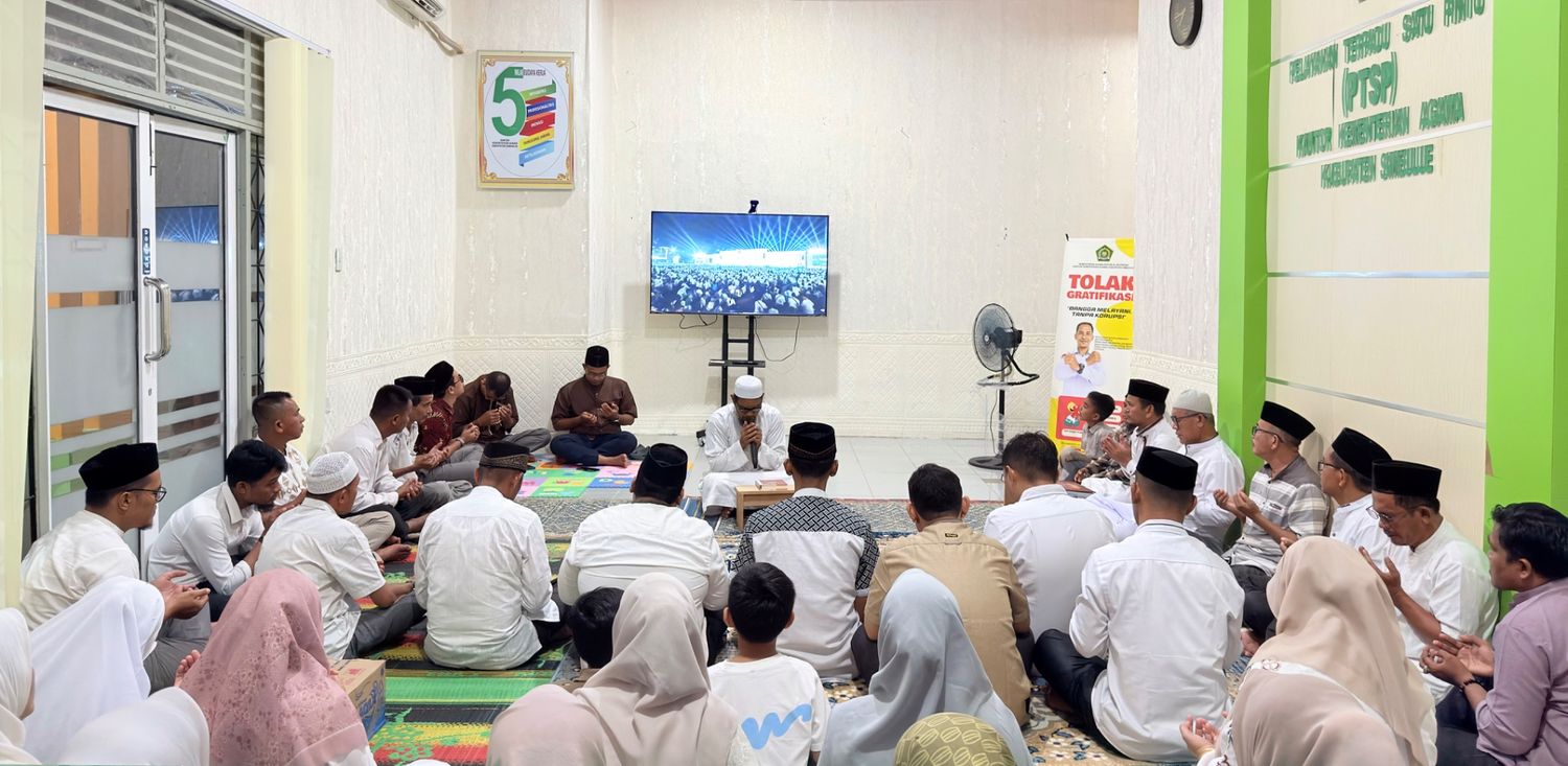 Sambut HUT Ke-81 RI, Kemenag Simeulue Ikuti Zikir dan Doa Kebangsaan secara Virtual