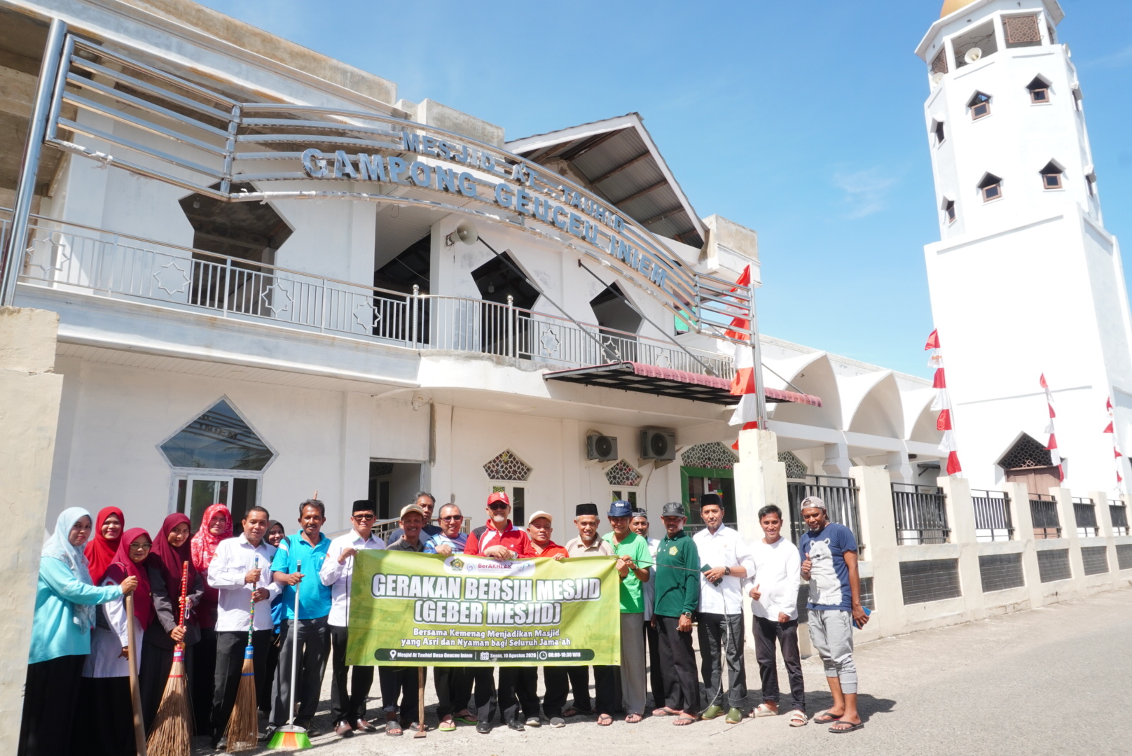 Dari Bersih Masjid Menuju Kemakmuran Umat, Kemenag Banda Aceh Gerakkan Geber Mas