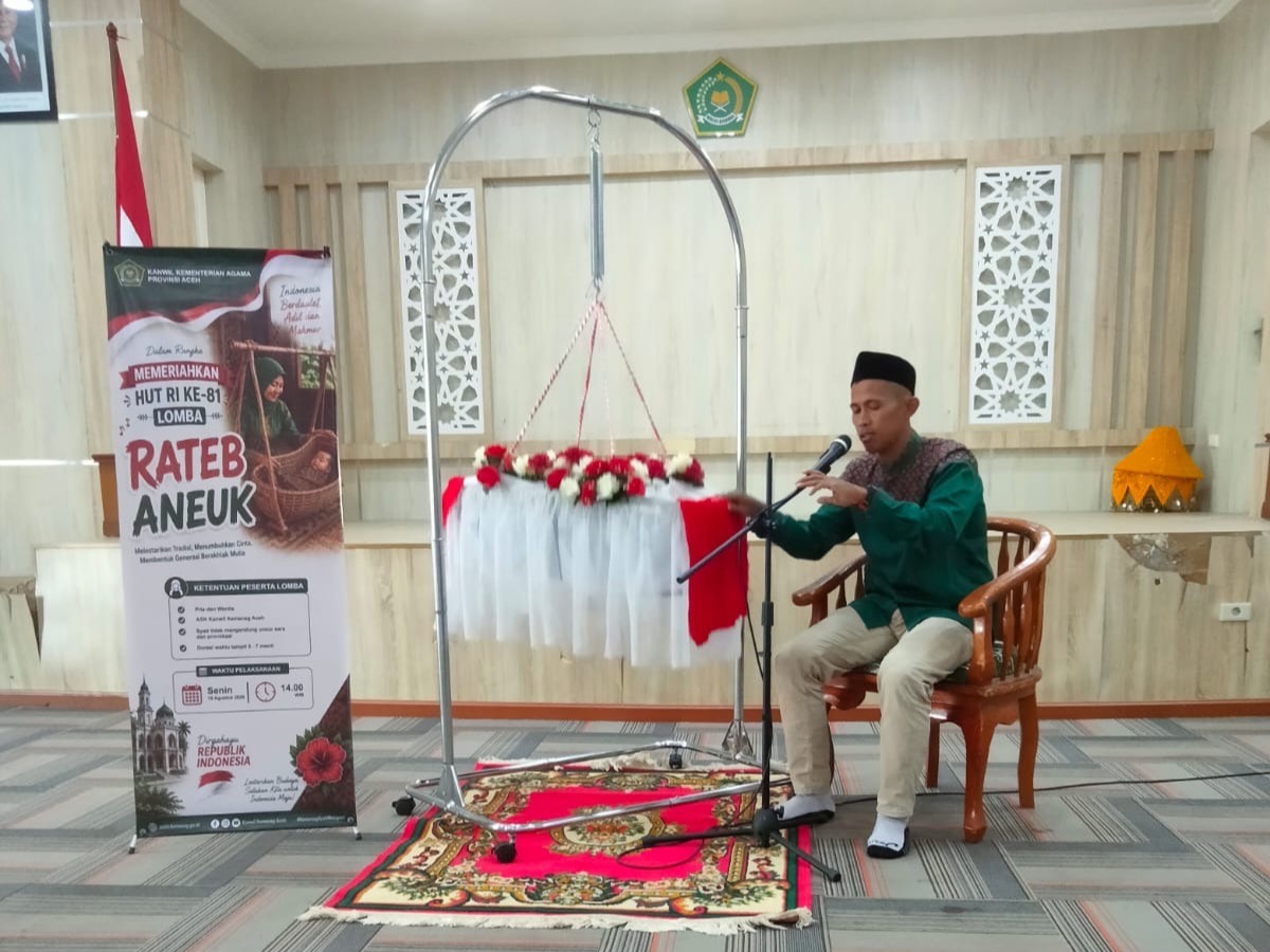 Semarak HUT RI 2026, Kanwil Kemenag Aceh Gelar Lomba Rateb Aneuk; Hidupkan Tradisi, Menguatkan Moderasi