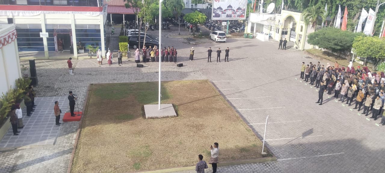 Bacakan Amanat Menag, Kabid Penmad Kanwil Kemenag Aceh Irup HUT ke-81 RI