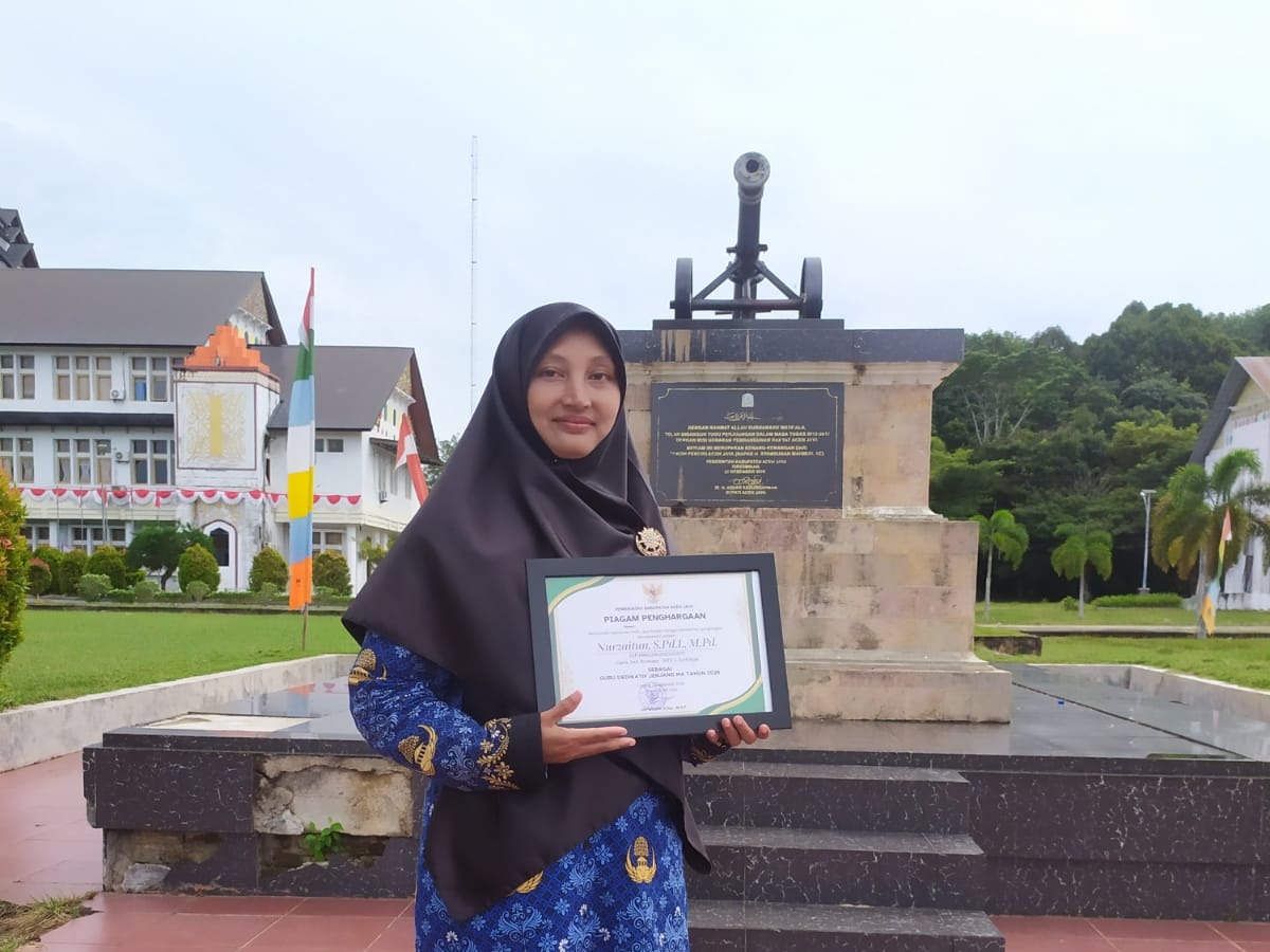 Guru Fikih MIN 5 Aceh Jaya Raih Penghargaan Guru Dedikatif Tahun 2026