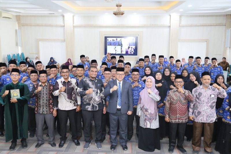 19 Kepala KUA Aceh Besar Dilantik, Yahwa: Tak Hanya Catat Nikah, Perkuat Layanan Keagamaan