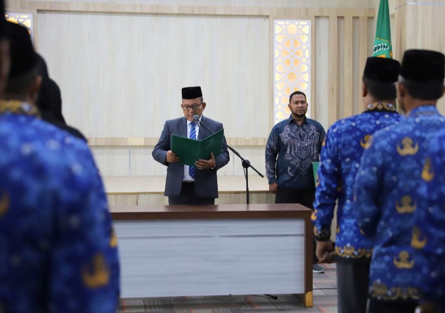 Kakanwil Kemenag Aceh Lantik Kepala KUA dan Pejabat Fungsional, Harap Peka dengan Kondisi Masyarakat