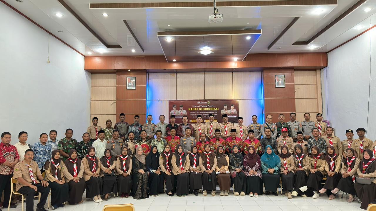 Kemenag Aceh Barat Perkuat Sinergi Pembinaan Pramuka, Kasi Penmad Hadiri Rakor Musran