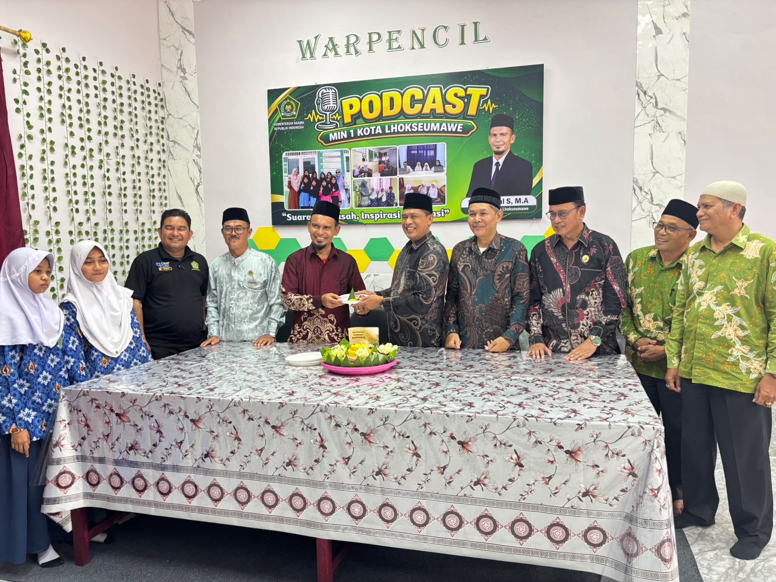 Podcast MIN 1 Lhokseumawe Resmi Mengudara, Jadi Ruang Kreativitas Siswa dan Edukasi Anti-Perundungan
