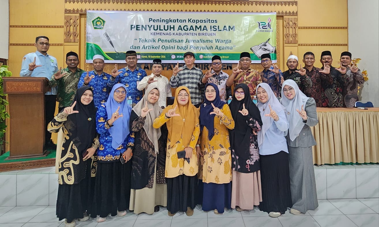 Kemenag Bireuen Apresiasi Kiprah Penyuluh Agama Islam dan Dorong Terampil Teknologi Informasi