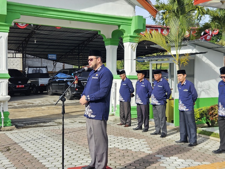 Kakankemenag Aceh Tengah Ingatkan ASN Aplikasikan Cinta Tanah Air dengan Pelayanan Prima dan Disiplin