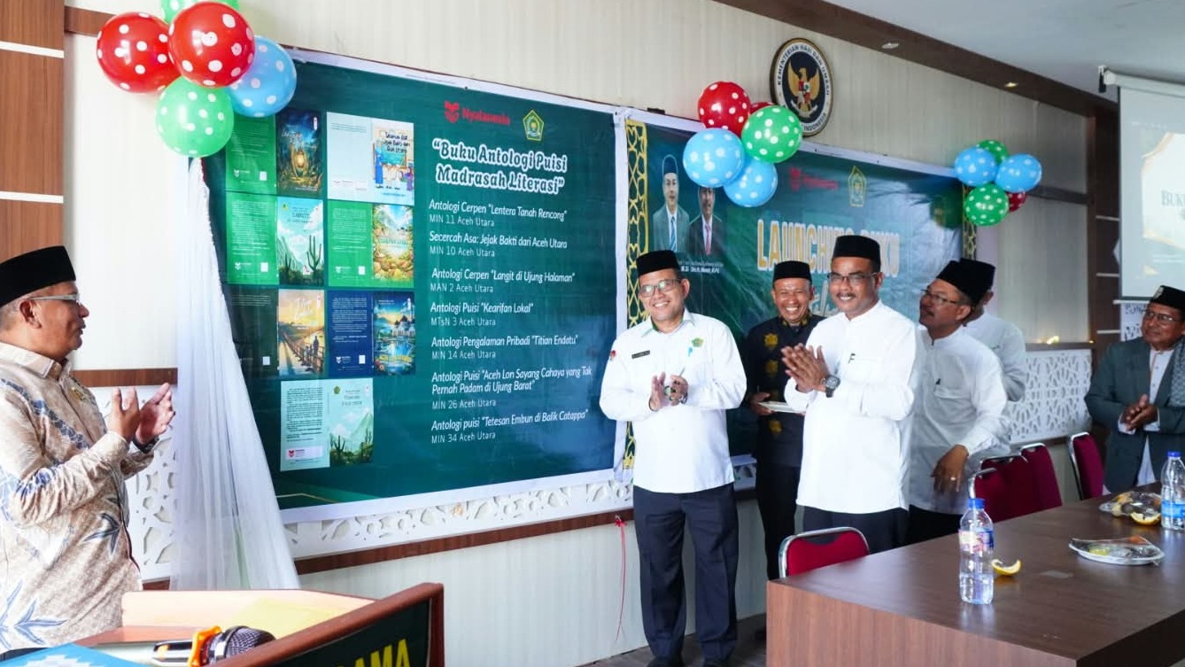 Tujuh Buku Karya Madrasah Aceh Utara Diluncurkan, Perkuat Gerakan Literasi