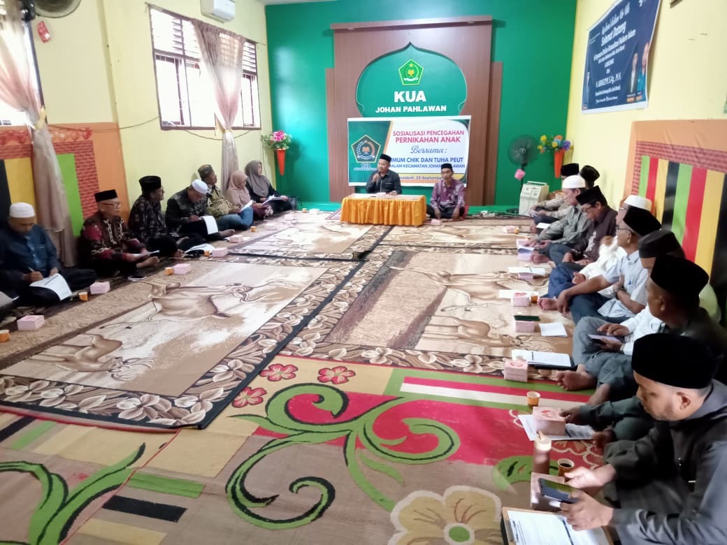 Kemenag Aceh Barat Perkuat Sinergi Tokoh Agama dan Adat Cegah Pernikahan Anak