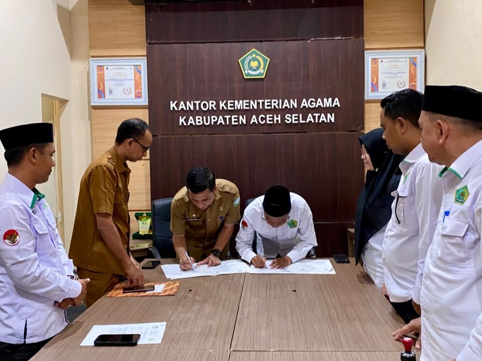 Kemenag dan Dinas Dukcapil Aceh Selatan Perkuat Layanan Adminduk bagi Pasangan Baru Menikah