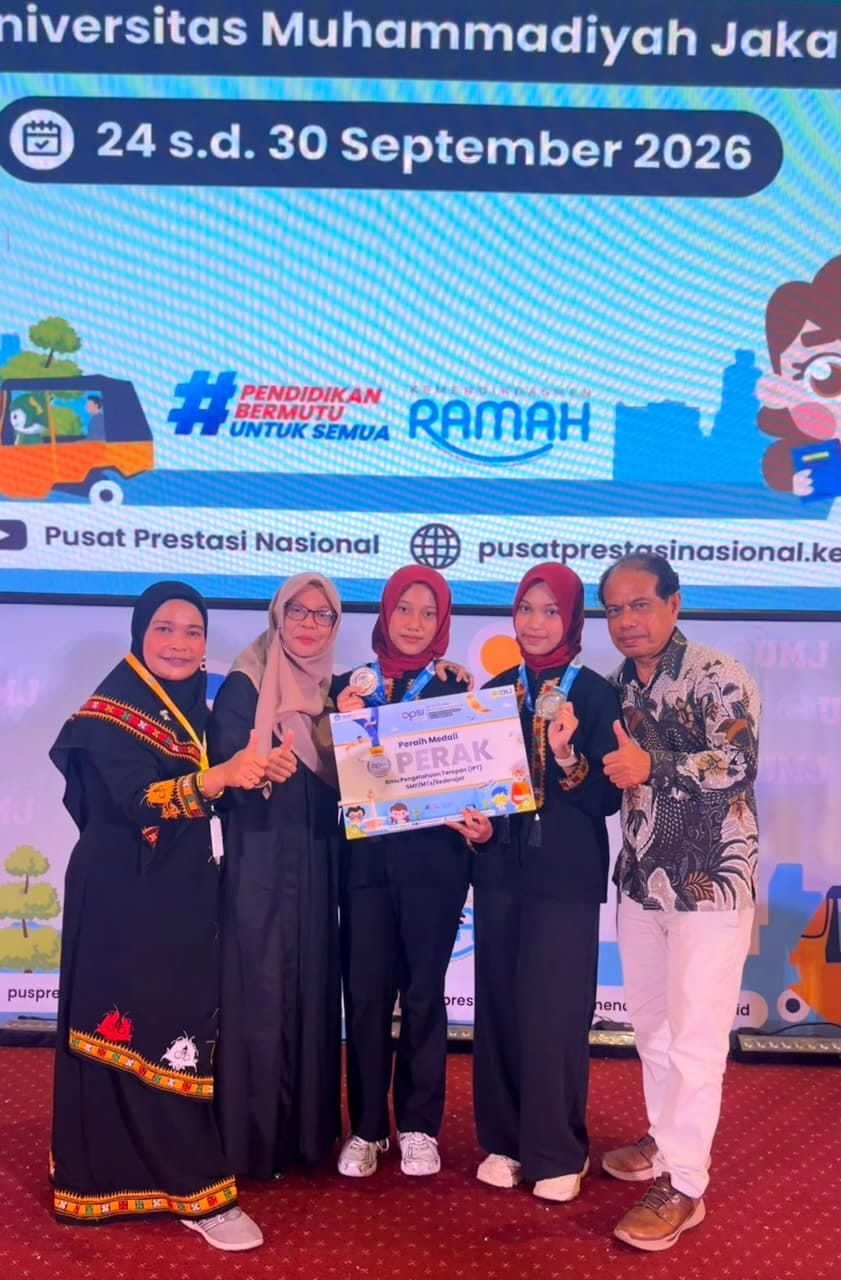 Siswi MTsN 1 Banda Aceh Raih Perak pada OPSI Kemendikdasmen