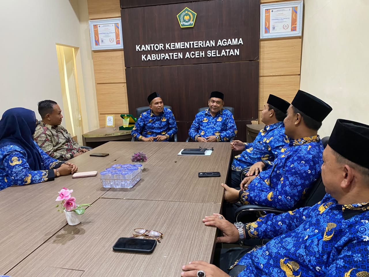Kankemenag dan Dinas Pendidikan Aceh Selatan Perkuat Sinergi Tingkatkan Mutu Pendidikan