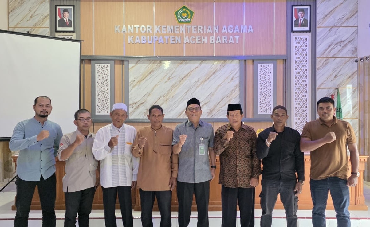 Kemenag Aceh Barat Fasilitasi PKS Bantuan Rehabilitasi Empat Masjid Terdampak Banjir