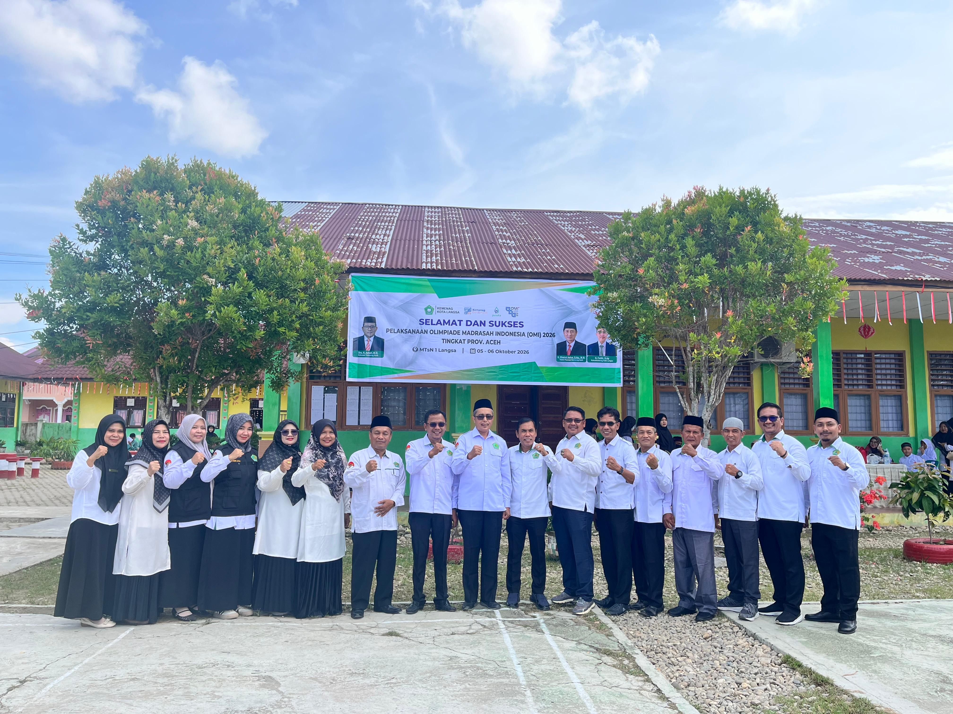 Hadiri Pembukaan OMI Aceh 2026 Secara Virtual, Kakankemenag Langsa Pantau Pelaksanaan di Langsa