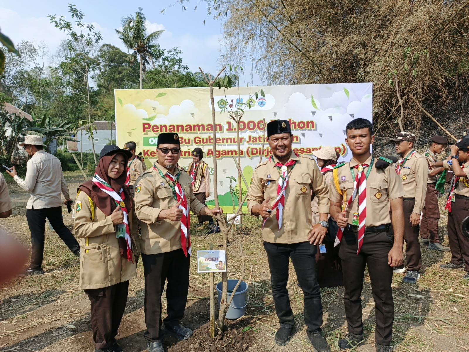 Santri Aceh Tanam Pohon, Dukung Ekoteologi di PPSN VII 2026