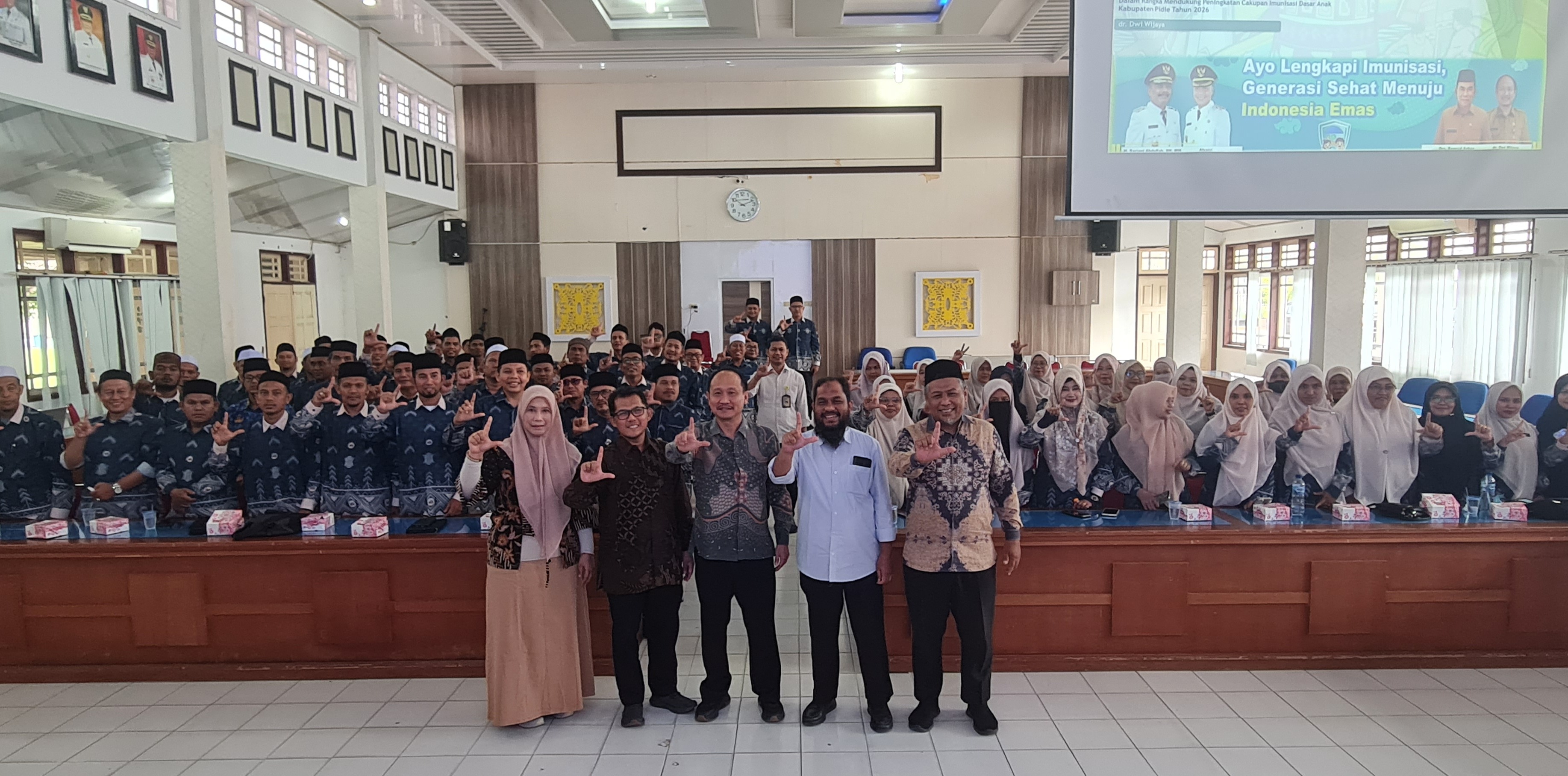 Kemenag Pidie Dukung Peningkatan Cakupan Imunisasi Dasar Anak melalui Peran Penyuluh Agama