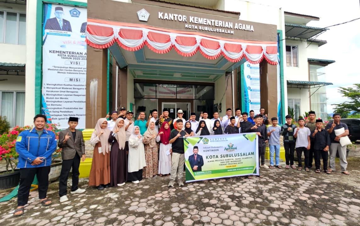 42 Putra-Putri Terbaik Subulussalam Berlaga di APRESIASI Madrasah 2026, Kemenag Tekankan Fokus dan Keselamatan