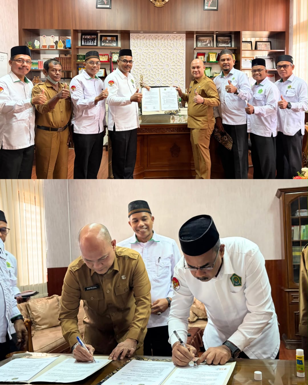 Permudah Urusan Administrasi Pengantin, Kemenag Aceh Utara Jalin Kerja Sama dengan Disdukcapil