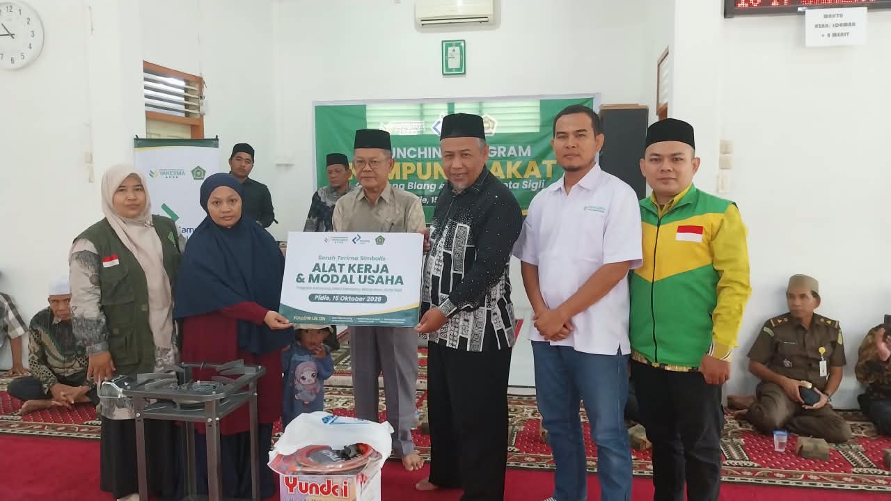Gampong Blang Asan, Diharap Jadi Percontohan Kampung Zakat di Pidie