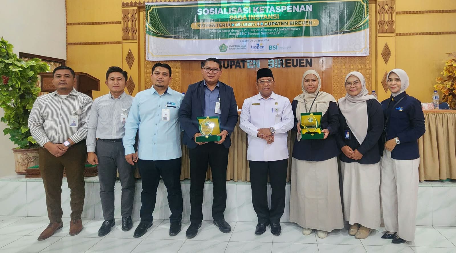 Permudah Urusan Pensiunan ASN, Kemenag Bireuen Gandeng Taspen dan BSI