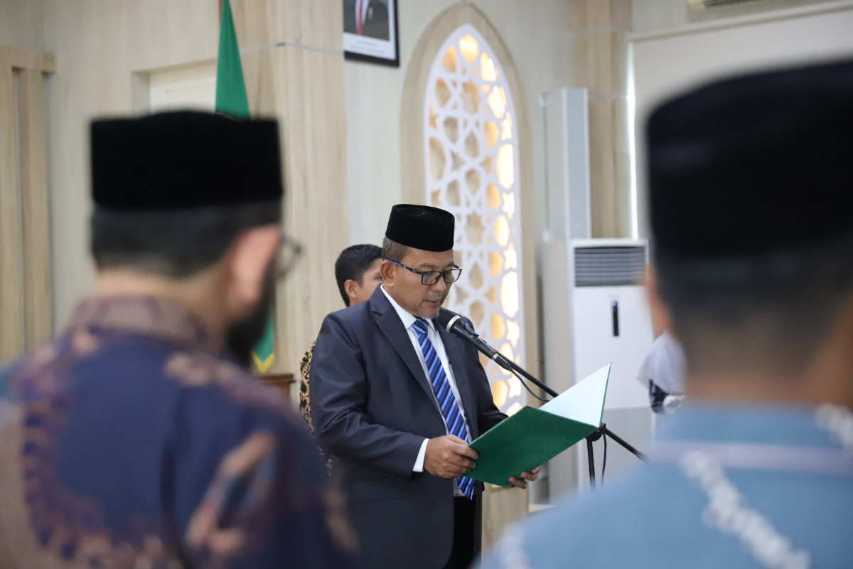 Kakanwil Kemenag Aceh Lantik 49 Pejabat, Ahmad Dihan Syarif Jabat Kepala KUA Alafan