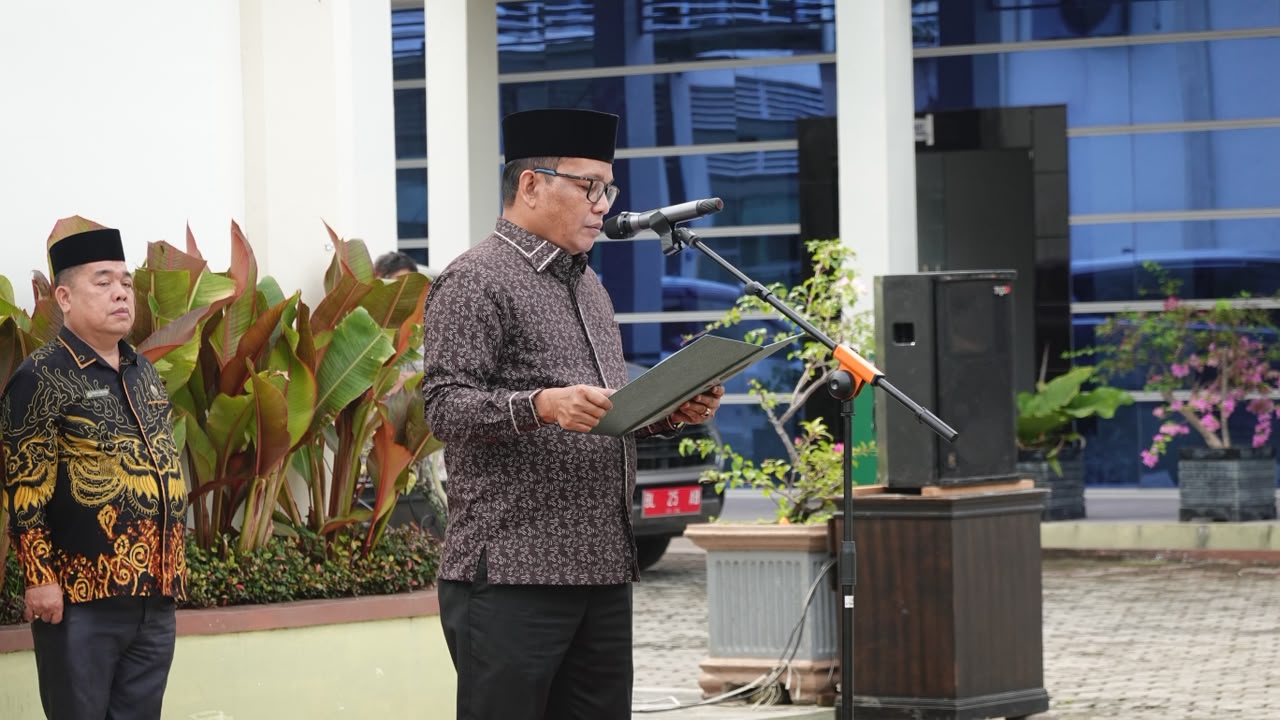 Upacara Hari Sumpah Pemuda di Kanwil Kemenag Aceh, Muntasyir Baca Amanat Erick Thohir