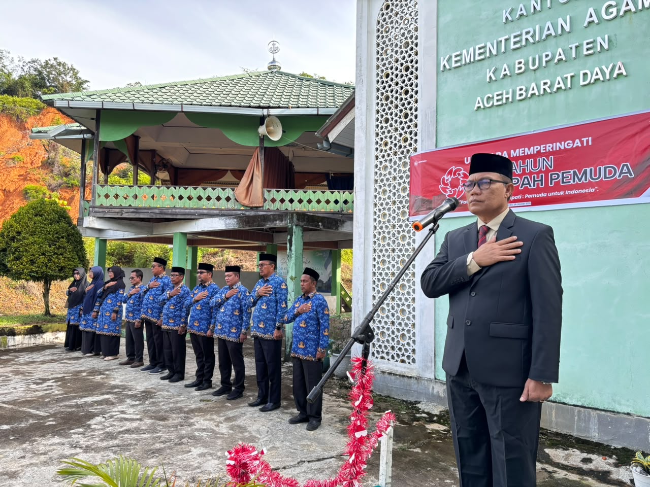 Kemenag Abdya Peringati Sumpah Pemuda ke-98, Gaungkan Patriotisme dan Empati