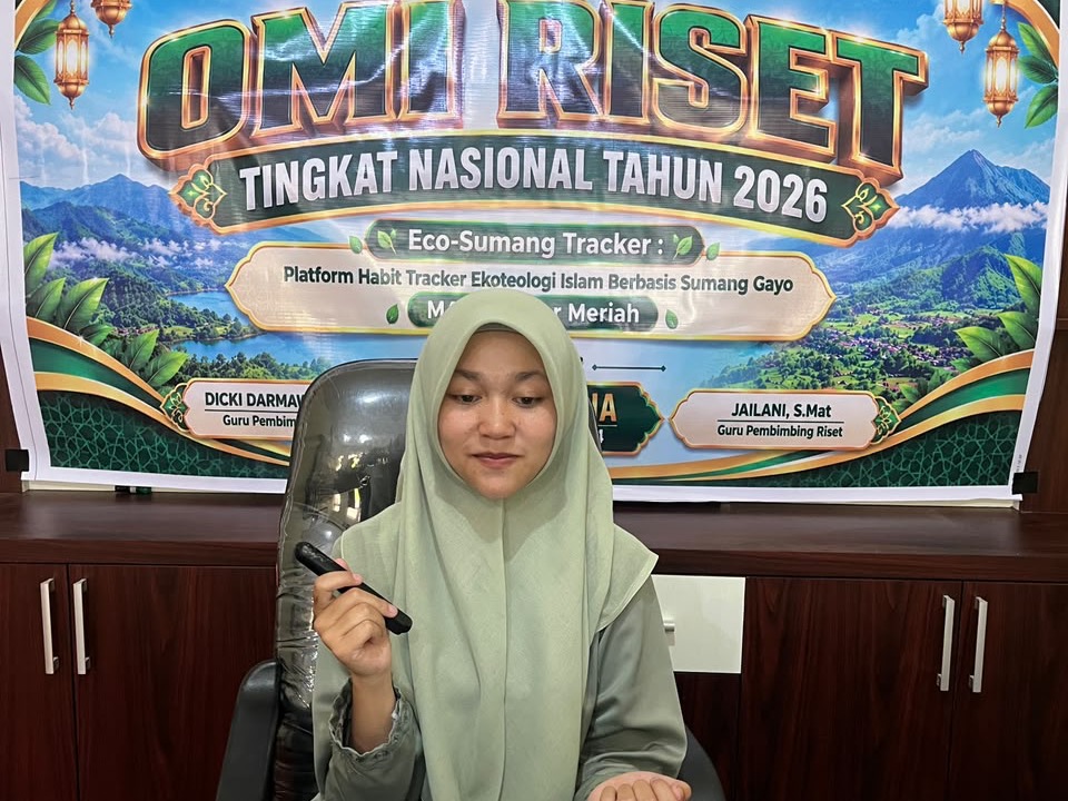 Dari Sumang Gayo untuk Bumi, Eco-Sumang Tracker Antarkan Siswi MAN 1 Bener Meriah ke 30 Besar OMI Riset